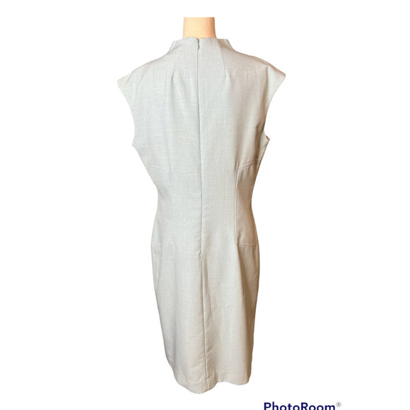 New Dani Max Dress in Pale Blue Sheath Cap Sleeves Size 14 - Picture 3 of 6